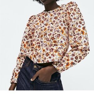Zara - Fall Floral Textured Top - Perfect for Fall